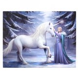 Tablou canvas zana si unicorn, Magie Pura 19x25cm - Anne Stokes